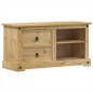 vidaXL Mueble de TV Corona madera maciza de pino 100x40x52 cm