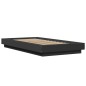 vidaXL Estructura cama con luces LED madera ingeniería negro 90x190 cm vidaXL Estructura cama con luces LED madera ingeniería negro 90x190 cm