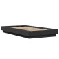 vidaXL Estructura cama con luces LED madera ingeniería negro 90x190 cm vidaXL Estructura cama con luces LED madera ingeniería negro 90x190 cm