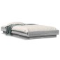 vidaXL Estructura cama con luces LED madera gris Sonoma 100x200 cm vidaXL Estructura cama con luces LED madera gris Sonoma 100x200 cm