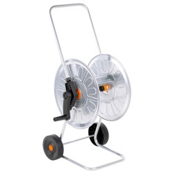 vidaXL Carrito de rollo para manguera de 60 m 1/2" acero