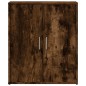 vidaXL Aparador de madera de ingeniería 2 uds roble ahumado 60x31x70cm vidaXL Aparador de madera de ingeniería 2 uds roble ahumado 60x31x70cm