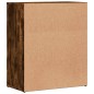 vidaXL Aparador de madera de ingeniería 2 uds roble ahumado 60x31x70cm vidaXL Aparador de madera de ingeniería 2 uds roble ahumado 60x31x70cm