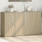 vidaXL Aparador de madera de ingeniería 2 uds roble Sonoma 60x31x70 cm vidaXL Aparador de madera de ingeniería 2 uds roble Sonoma 60x31x70 cm