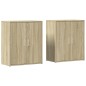 vidaXL Aparador de madera de ingeniería 2 uds roble Sonoma 60x31x70 cm vidaXL Aparador de madera de ingeniería 2 uds roble Sonoma 60x31x70 cm