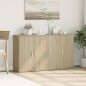vidaXL Aparador de madera de ingeniería 2 uds roble Sonoma 60x31x70 cm vidaXL Aparador de madera de ingeniería 2 uds roble Sonoma 60x31x70 cm