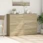 vidaXL Aparadores 2 uds madera de ingeniería roble Sonoma 60x31x84 cm vidaXL Aparadores 2 uds madera de ingeniería roble Sonoma 60x31x84 cm