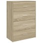 vidaXL Aparadores 2 uds madera de ingeniería roble Sonoma 60x31x84 cm vidaXL Aparadores 2 uds madera de ingeniería roble Sonoma 60x31x84 cm