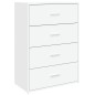 vidaXL Aparadores 2 unidades madera de ingeniería blanco 60x31x84 cm