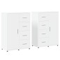 vidaXL Aparadores 2 unidades madera de ingeniería blanco 60x31x84 cm vidaXL Aparadores 2 unidades madera de ingeniería blanco 60x31x84 cm