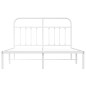 vidaXL Estructura de cama con cabecero metal blanca 140x200 cm vidaXL Estructura de cama con cabecero metal blanca 140x200 cm