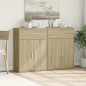 vidaXL Aparadores 2 uds madera de ingeniería roble Sonoma 60x30x84 cm