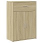 vidaXL Aparadores 2 uds madera de ingeniería roble Sonoma 60x30x84 cm