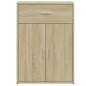 vidaXL Aparadores 2 uds madera de ingeniería roble Sonoma 60x30x84 cm