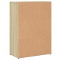vidaXL Aparadores 2 uds madera de ingeniería roble Sonoma 60x30x84 cm
