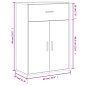 vidaXL Aparadores 2 uds madera de ingeniería blanco 60x30x84 cm vidaXL Aparadores 2 uds madera de ingeniería blanco 60x30x84 cm