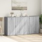 vidaXL Aparadores 2 uds madera de ingeniería gris Sonoma 79x38x80 cm vidaXL Aparadores 2 uds madera de ingeniería gris Sonoma 79x38x80 cm