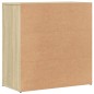 vidaXL Aparadores 2 uds madera de ingeniería roble Sonoma 79x38x80 cm vidaXL Aparadores 2 uds madera de ingeniería roble Sonoma 79x38x80 cm