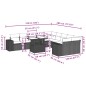 vidaXL Set de sofás de jardín 11 pzas y cojines ratán sintético negro vidaXL Set de sofás de jardín 11 pzas y cojines ratán sintético negro