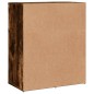 vidaXL Aparador de madera de ingeniería 2 uds roble ahumado 60x31x70cm