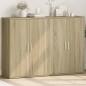 vidaXL Aparadores 2 uds madera de ingeniería roble Sonoma 60x31x84 cm vidaXL Aparadores 2 uds madera de ingeniería roble Sonoma 60x31x84 cm