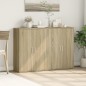vidaXL Aparadores 2 uds madera de ingeniería roble Sonoma 60x31x84 cm vidaXL Aparadores 2 uds madera de ingeniería roble Sonoma 60x31x84 cm