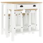 vidaXL Set de bar 5 piezas madera maciza de pino blanco vidaXL Set de bar 5 piezas madera maciza de pino blanco
