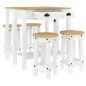 vidaXL Set de bar 5 piezas madera maciza de pino blanco vidaXL Set de bar 5 piezas madera maciza de pino blanco