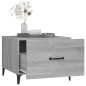 vidaXL Mesas de centro con patas metal 2 uds gris sonoma 50x50x40 cm vidaXL Mesas de centro con patas metal 2 uds gris sonoma 50x50x40 cm