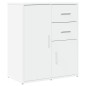 vidaXL Aparador de madera de ingeniería 2 uds blanco 60x31x70 cm