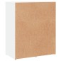 vidaXL Aparador de madera de ingeniería 2 uds blanco 60x31x70 cm