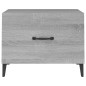 vidaXL Mesas de centro con patas metal 2 uds gris sonoma 50x50x40 cm vidaXL Mesas de centro con patas metal 2 uds gris sonoma 50x50x40 cm