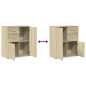 vidaXL Aparador de madera de ingeniería 2 uds roble Sonoma 60x31x70 cm vidaXL Aparador de madera de ingeniería 2 uds roble Sonoma 60x31x70 cm