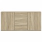 vidaXL Aparadores 3 uds madera de ingeniería roble Sonoma 60x31x84 cm