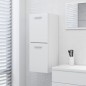 vidaXL Armario de baño madera contrachapada blanco 30x30x80 cm
