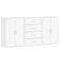 vidaXL Aparadores 3 unidades madera de ingeniería blanco 60x31x84 cm vidaXL Aparadores 3 unidades madera de ingeniería blanco 60x31x84 cm