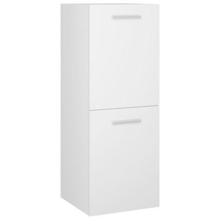 vidaXL Armario de baño madera contrachapada blanco 30x30x80 cm