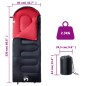 vidaXL Saco de dormir de camping para adultos 3-4 estaciones vidaXL Saco de dormir de camping para adultos 3-4 estaciones