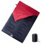 vidaXL Saco de dormir doble y almohadas camping adultos 3-4 estaciones vidaXL Saco de dormir doble y almohadas camping adultos 3-4 estaciones