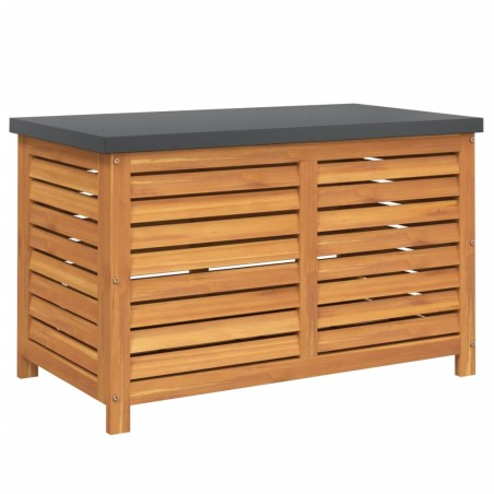 vidaXL Caja de almacenaje de jardín madera maciza acacia 90x48x55 cm