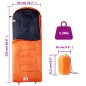 vidaXL Saco de dormir de camping para adultos 3-4 estaciones vidaXL Saco de dormir de camping para adultos 3-4 estaciones