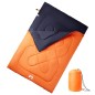 vidaXL Saco de dormir doble y almohadas camping adultos 3-4 estaciones vidaXL Saco de dormir doble y almohadas camping adultos 3-4 estaciones