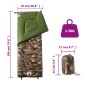 vidaXL Saco de dormir de camping para adultos 3 estaciones vidaXL Saco de dormir de camping para adultos 3 estaciones