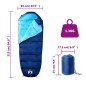 vidaXL Saco de dormir tipo momia de camping para adultos 3 estaciones vidaXL Saco de dormir tipo momia de camping para adultos 3 estaciones
