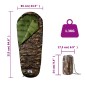vidaXL Saco de dormir tipo momia de camping para adultos 3 estaciones vidaXL Saco de dormir tipo momia de camping para adultos 3 estaciones