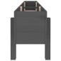 vidaXL Arriate elevado de jardín madera maciza pino gris 160x30x38 cm vidaXL Arriate elevado de jardín madera maciza pino gris 160x30x38 cm