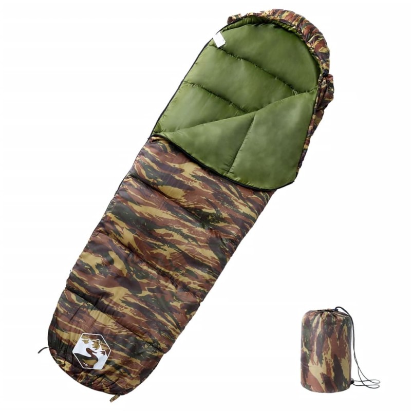 vidaXL Saco de dormir tipo momia de camping para adultos 3 estaciones vidaXL Saco de dormir tipo momia de camping para adultos 3 estaciones