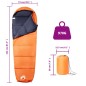 vidaXL Saco de dormir tipo momia de camping para adultos 3 estaciones vidaXL Saco de dormir tipo momia de camping para adultos 3 estaciones
