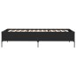 vidaXL Estructura de cama madera de ingeniería y metal negra 90x190 cm vidaXL Estructura de cama madera de ingeniería y metal negra 90x190 cm