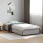 vidaXL Estructura cama madera ingeniería metal gris Sonoma 100x200 cm vidaXL Estructura cama madera ingeniería metal gris Sonoma 100x200 cm